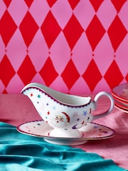 Eleanor Bowmer Fabulously Festive Santa Christmas Gravy Boat And Saucer - Image 1 of 4