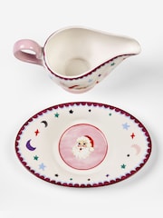 Eleanor Bowmer Fabulously Festive Santa Christmas Gravy Boat And Saucer - Image 2 of 4