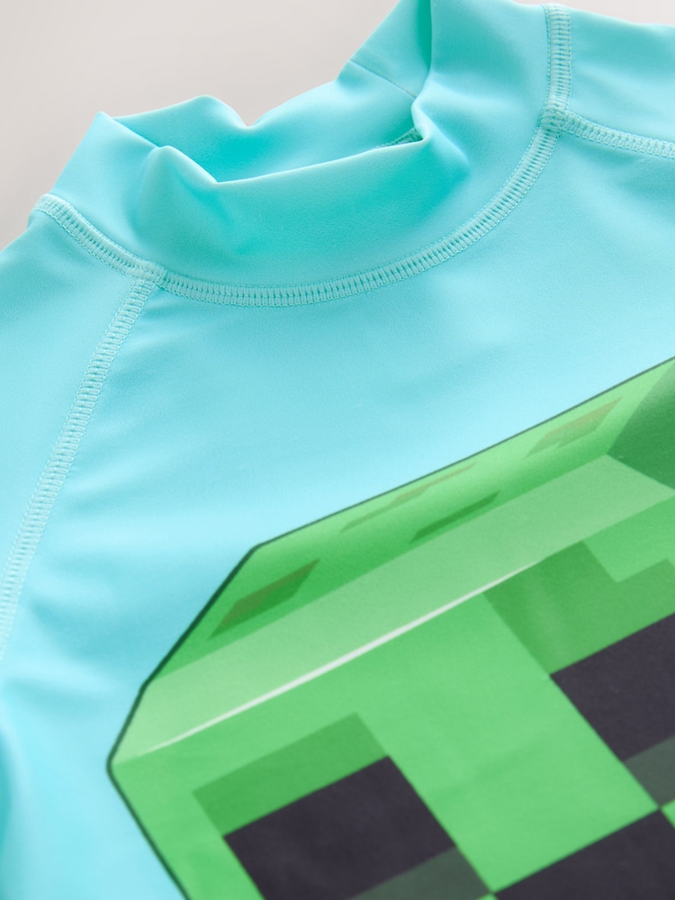 Minecraft Rash Vest (3-16yrs) (3-16yrs) - Image 8 of 8 Minecraft Rash Vest (3-16yrs) (3-16yrs) - Image 8 of 8
