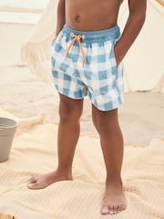 Blue Gingham Swim Shorts (3mths-7yrs) - Image 1 of 3
