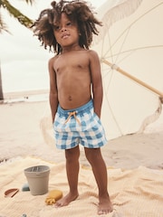 Blue Gingham Swim Shorts (3mths-7yrs) - Image 2 of 3