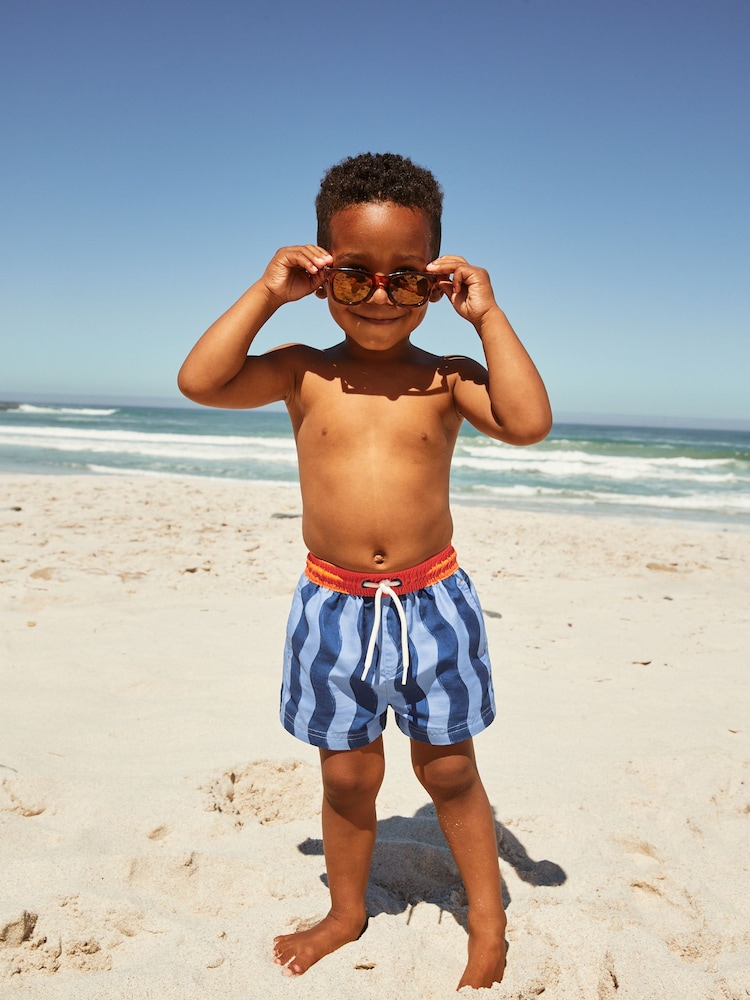 Blue Stripe Swim Shorts (3mths-7yrs) - Image 1 of 7