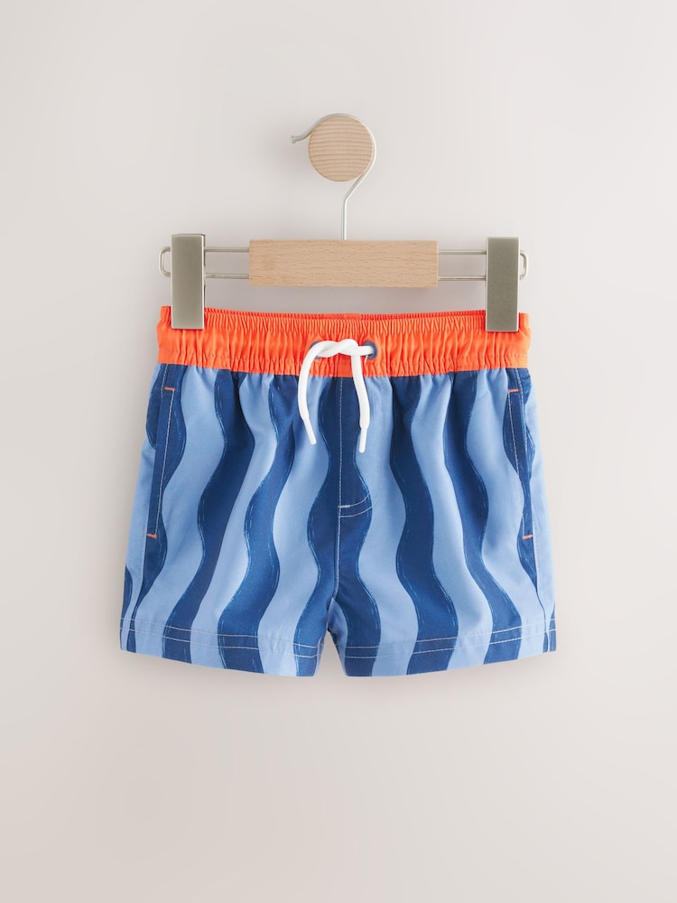 Blue Stripe Swim Shorts (3mths-7yrs) - Image 4 of 7