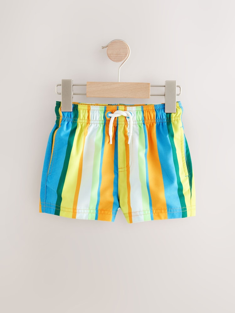 Multicoloured Stripe Swim Shorts (3mths-7yrs) - Image 7 of 10