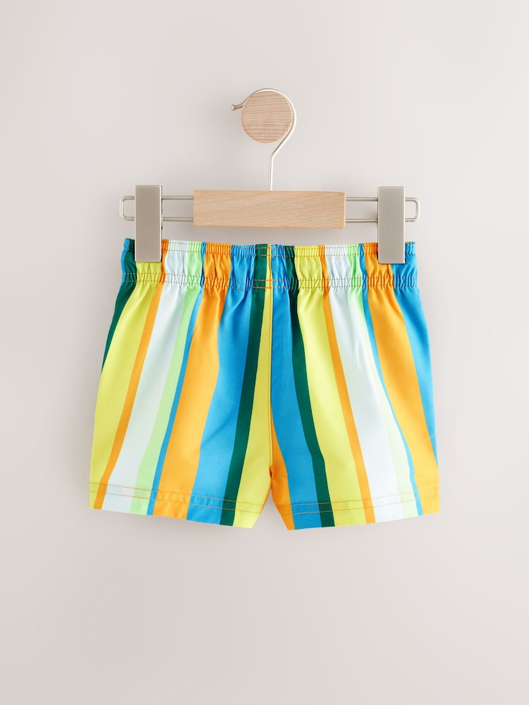 Multicoloured Stripe Swim Shorts (3mths-7yrs) - Image 8 of 10