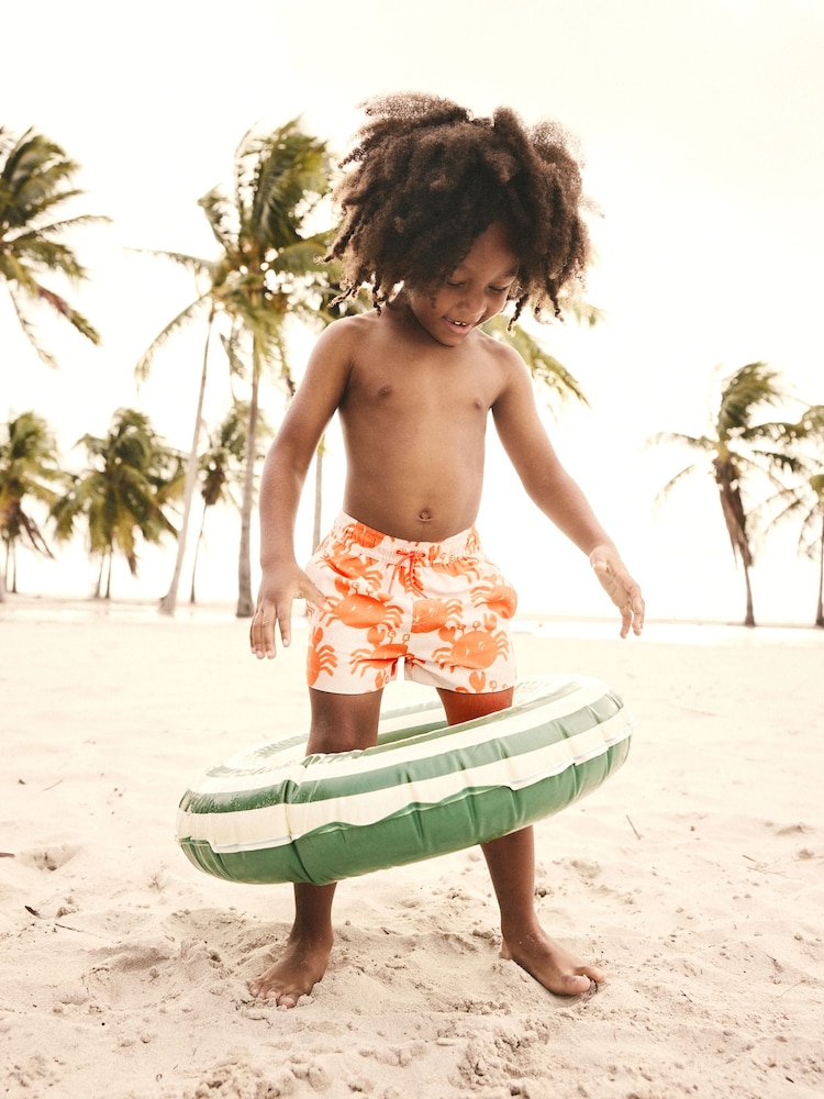 Orange/Neutral Swim Shorts (3mths-7yrs) - Image 1 of 7