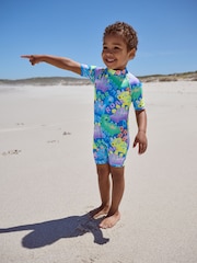 Blue Dinosaur Sunsafe All-In-One Swimsuit (3mths-7yrs) - Image 2 of 9