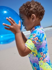 Blue Dinosaur Sunsafe All-In-One Swimsuit (3mths-7yrs) - Image 5 of 9
