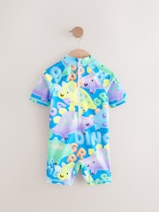 Blue Dinosaur Sunsafe All-In-One Swimsuit (3mths-7yrs) - Image 7 of 9