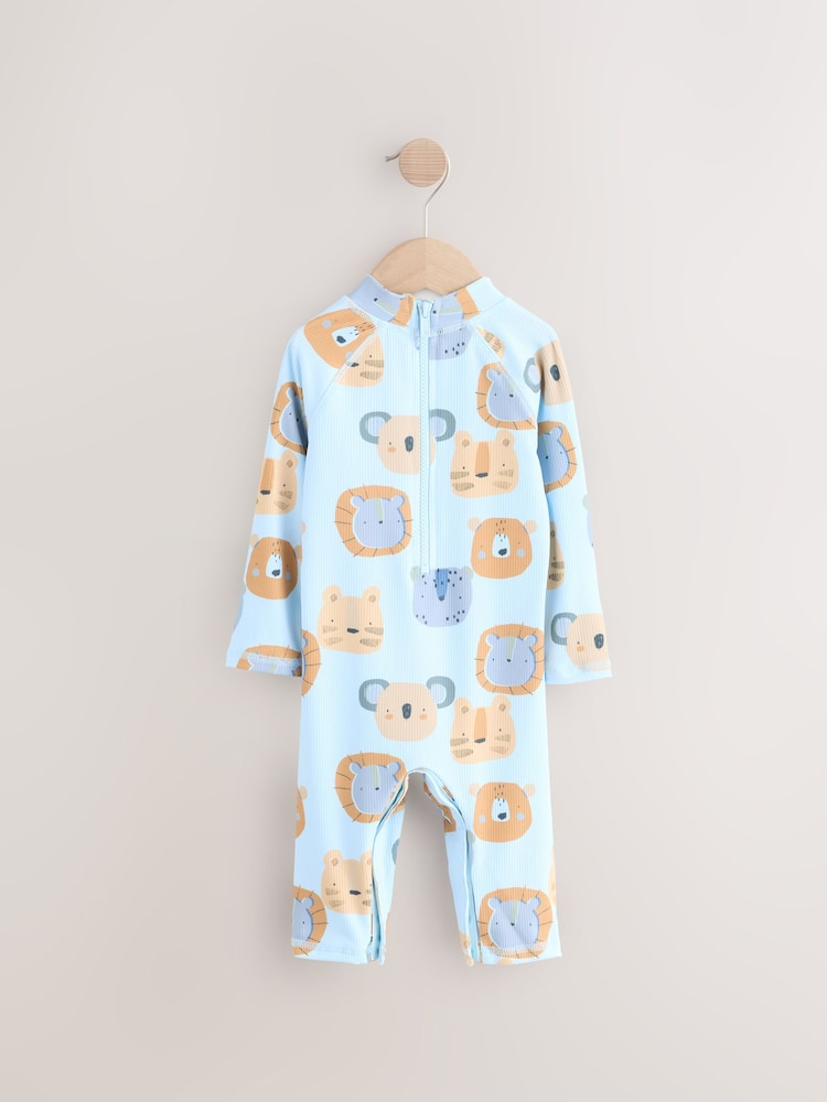 Albastru - Set costum de baie și pălărie Sunsafe (3luni -7ani) - Image 7 of 9