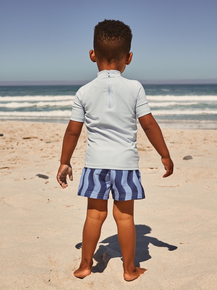 Light Blue - Rash Vest (3mths-7yrs) - Image 2 of 9 Light Blue - Rash Vest (3mths-7yrs) - Image 2 of 9