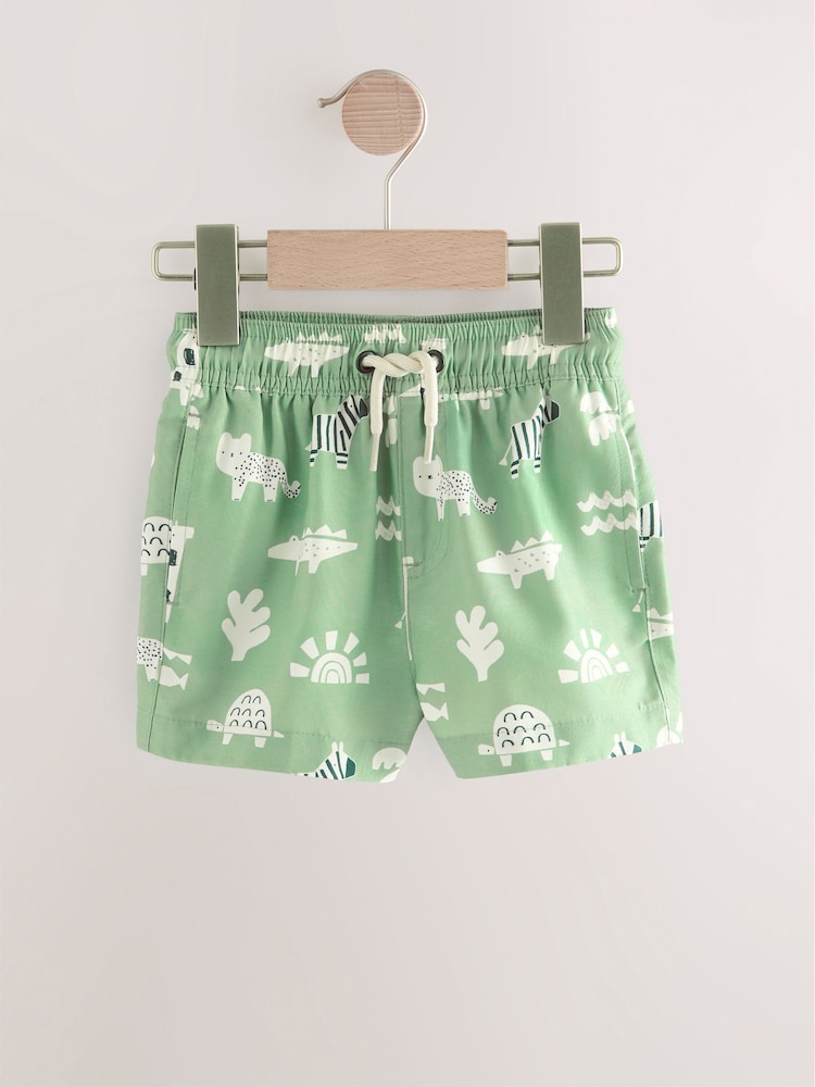 Sage Green Swim Shorts (3mths-7yrs) - Image 1 of 1