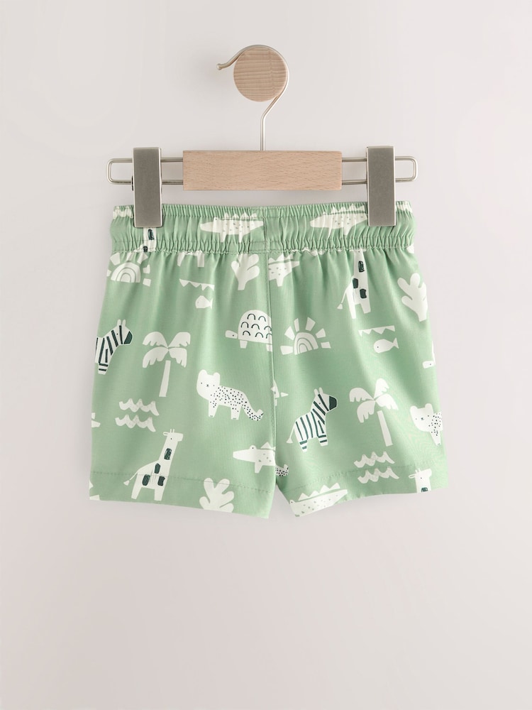 Sage Green Swim Shorts (3mths-7yrs) - Image 2 of 4