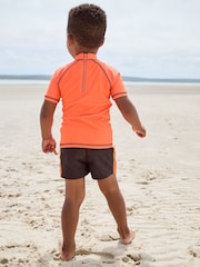 Orange Rash Vest and Shorts Set (3mths-7yrs) - Image 5 of 10