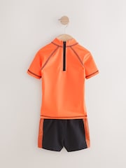 Orange Rash Vest and Shorts Set (3mths-7yrs) - Image 8 of 10