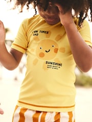 Yellow Sun Rash Vest and Shorts Set (3mths-7yrs) - Image 4 of 11