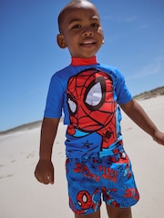 Spider-man Rash Vest and Swim Shorts (3mths-7yrs) - Image 1 of 8