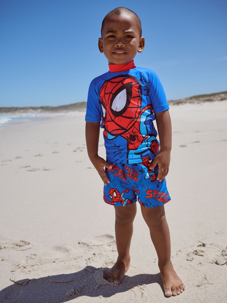 Spider-man Rash Vest and Swim Shorts (3mths-7yrs) - Image 3 of 8