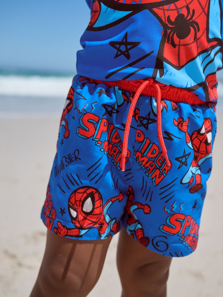Spider-man Rash Vest and Swim Shorts (3mths-7yrs) - Image 4 of 8