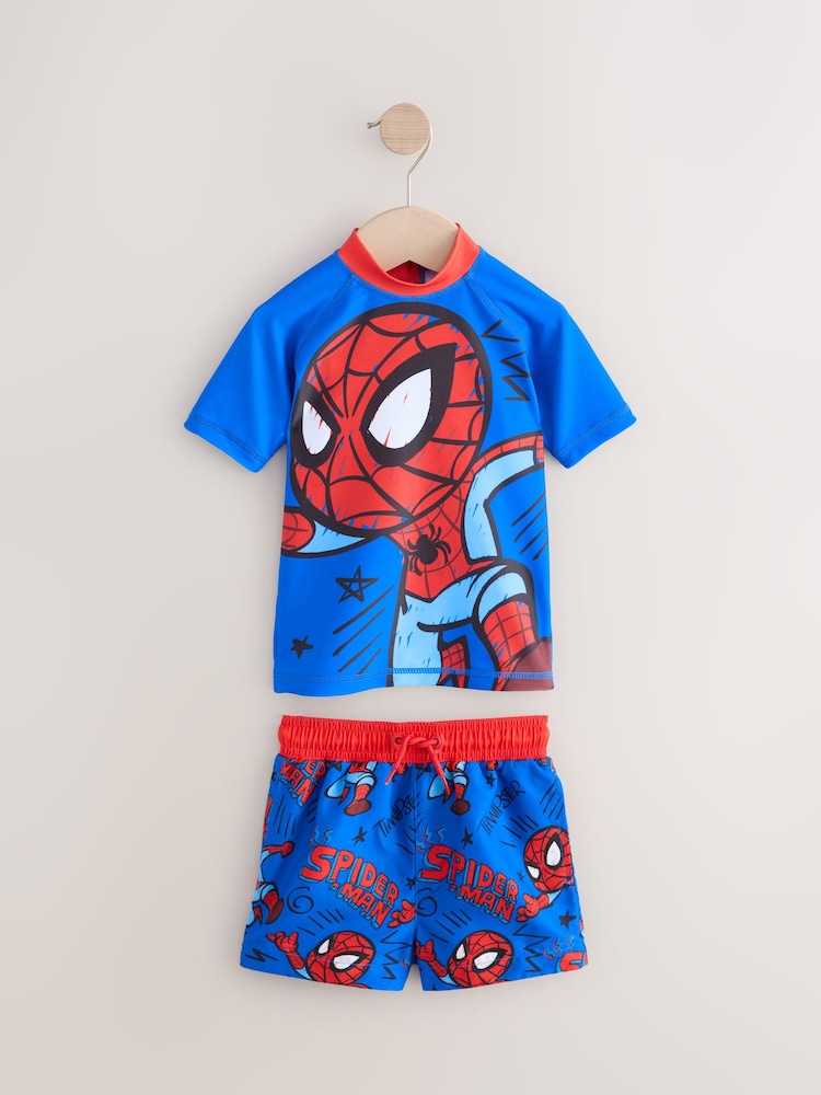 Spider-man Rash Vest and Swim Shorts (3mths-7yrs) - Image 5 of 8