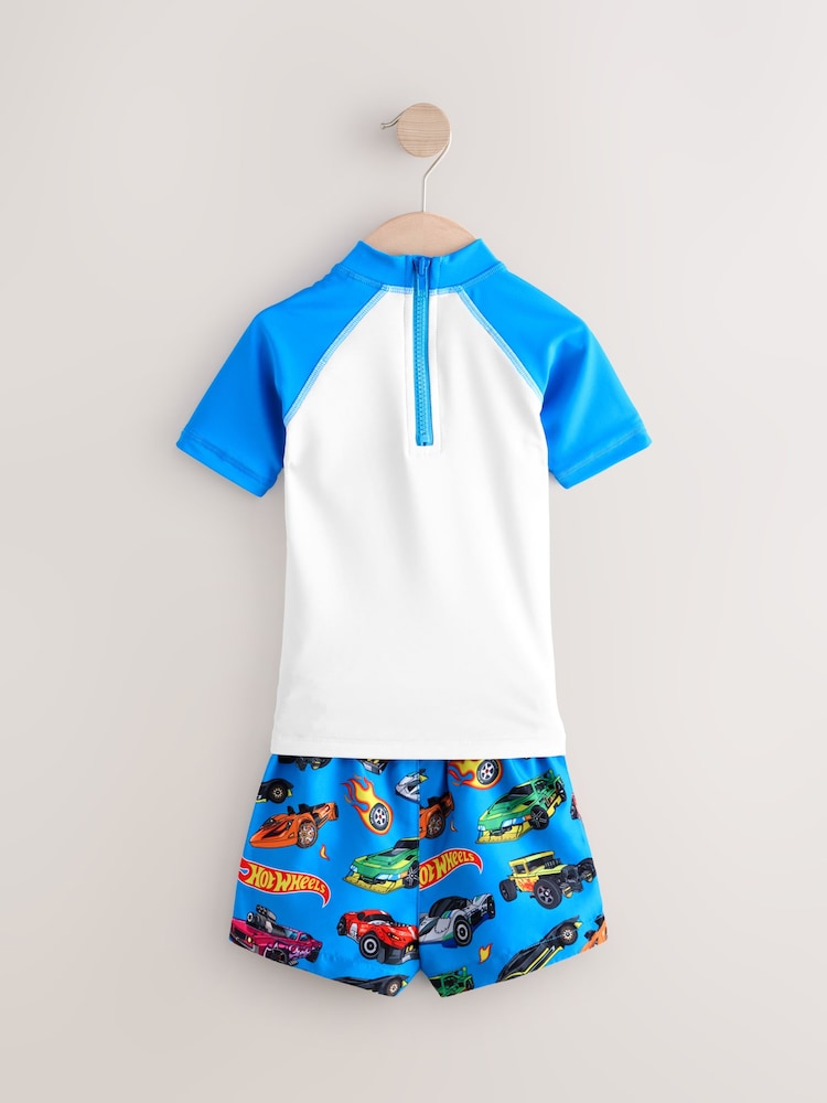 Hot Wheels Rash Vest and Swim Shorts (3mths-7yrs) - Image 6 of 8