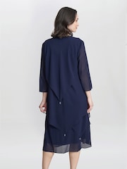 Gina Bacconi Rita Tiered Dress And Jacket 2 Piece Set - Image 2 of 6