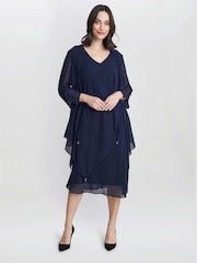 Gina Bacconi Rita Tiered Dress And Jacket 2 Piece Set - Image 3 of 6