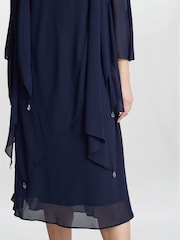 Gina Bacconi Rita Tiered Dress And Jacket 2 Piece Set - Image 4 of 6