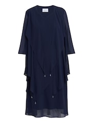 Gina Bacconi Rita Tiered Dress And Jacket 2 Piece Set - Image 6 of 6