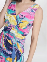 Gina Bacconi Pink Camille Jersey Maxi Dress - Image 4 of 5