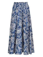 Gina Bacconi Blue Dakota Satin Elastic Waist Skirt - Image 6 of 6