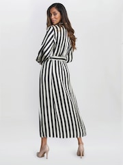 Gina Bacconi Katarina Satin Shirt Black Dress - Image 2 of 6