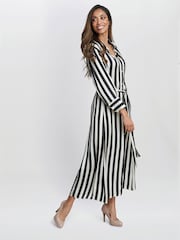 Gina Bacconi Katarina Satin Shirt Black Dress - Image 5 of 6
