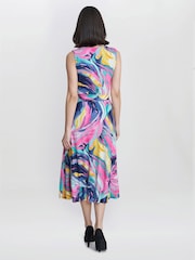 Gina Bacconi Pink Anastacia Fit And Flare Jersey Dress - Image 2 of 5