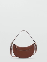Mango Brown Oval Shoulder Bag - Image 1 of 4