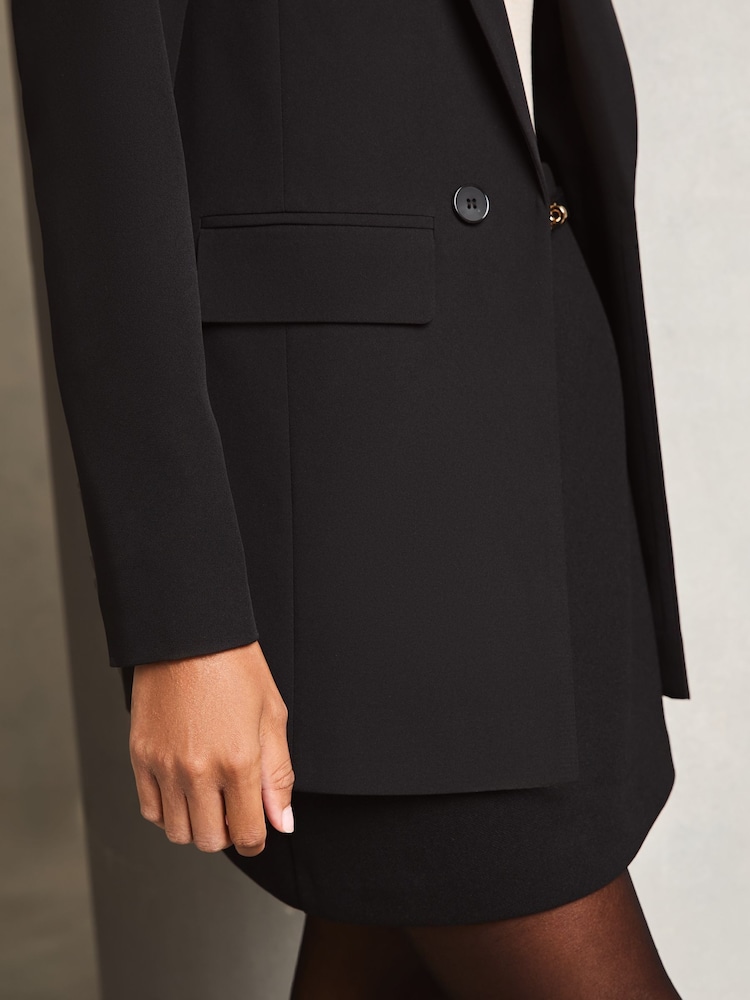 Negro - Americana de corte sartorial larga y holgada de Lipsy - Imagen 2 de 4