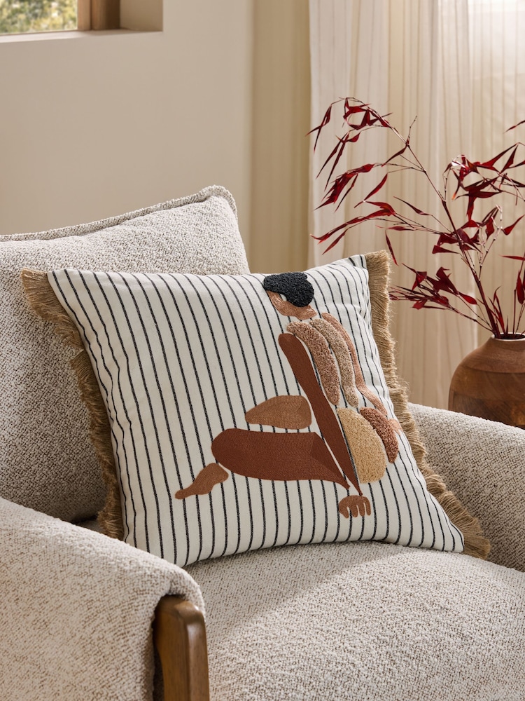 Almofada Stripe Lady Figure - Imagem 1 de 5
