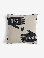 Monochrome Big Hugs Cushion - Image 4 of 6