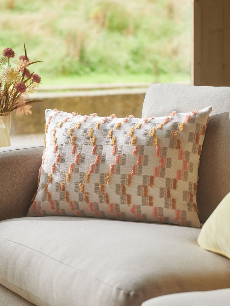 Yellow Renew Geometric Cushion - Image 1 of 5