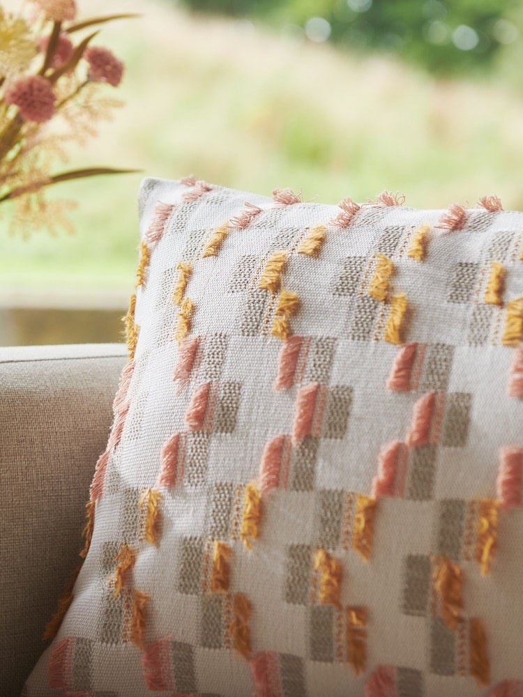 Yellow Renew Geometric Cushion - Image 2 of 5