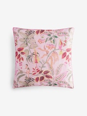 Fuchsia Pink Boxy Jungle Print Cushion - Image 3 of 5