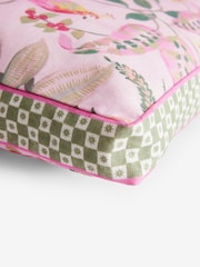 Fuchsia Pink Boxy Jungle Print Cushion - Image 4 of 5