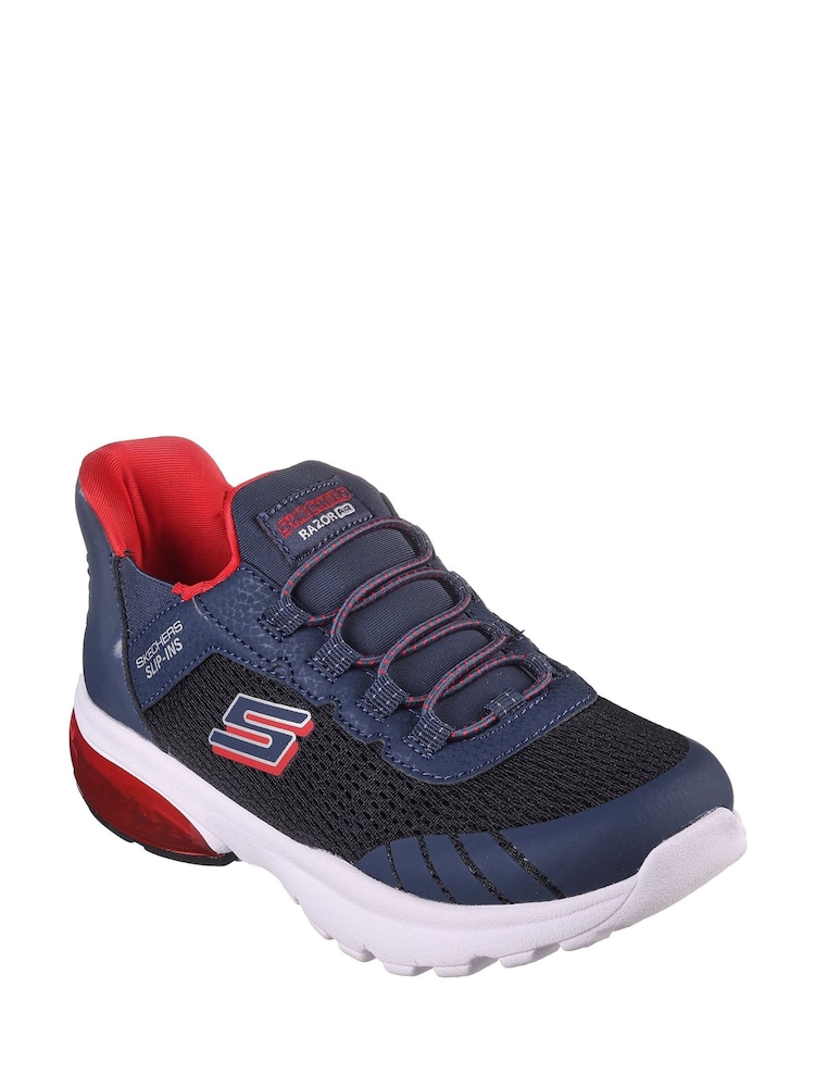 črna - Skechers Kids Razor Air Hyper-Brisk Slip In Trenerji - Slika 2 iz 3