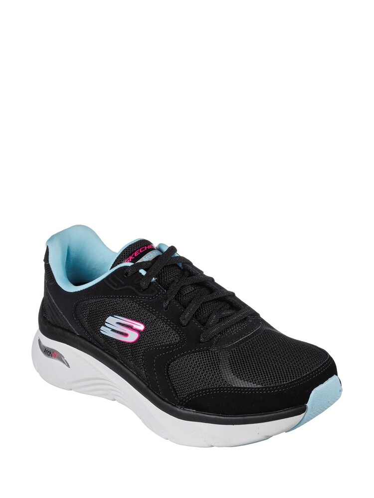Skechers Black Arch Fit D'Lux Shoes - Image 2 of 3