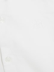 Alb - River Island Băieți Mânecă lungă Oxford 100% Cotton Cămăși 2 Set - Image 4 of 4