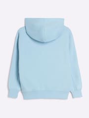 River Island Blue 100% Cotton Regular Fit Boys Hoodie - Image 2 of 4