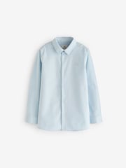 Albastru - River Island Băieți Mânecă lungă Oxford 100% Cotton Cămăși 2 Set - Image 2 of 2