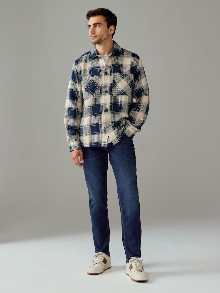 Blue Mid/Blue Light 2 Pack Slim Fit Classic Stretch Jeans - Image 4 of 13