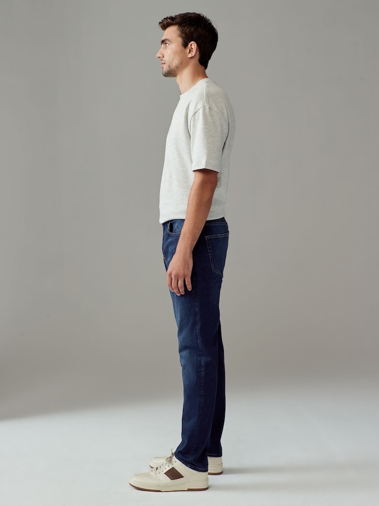 Blue Mid/Blue Light 2 Pack Slim Fit Classic Stretch Jeans - Image 5 of 13