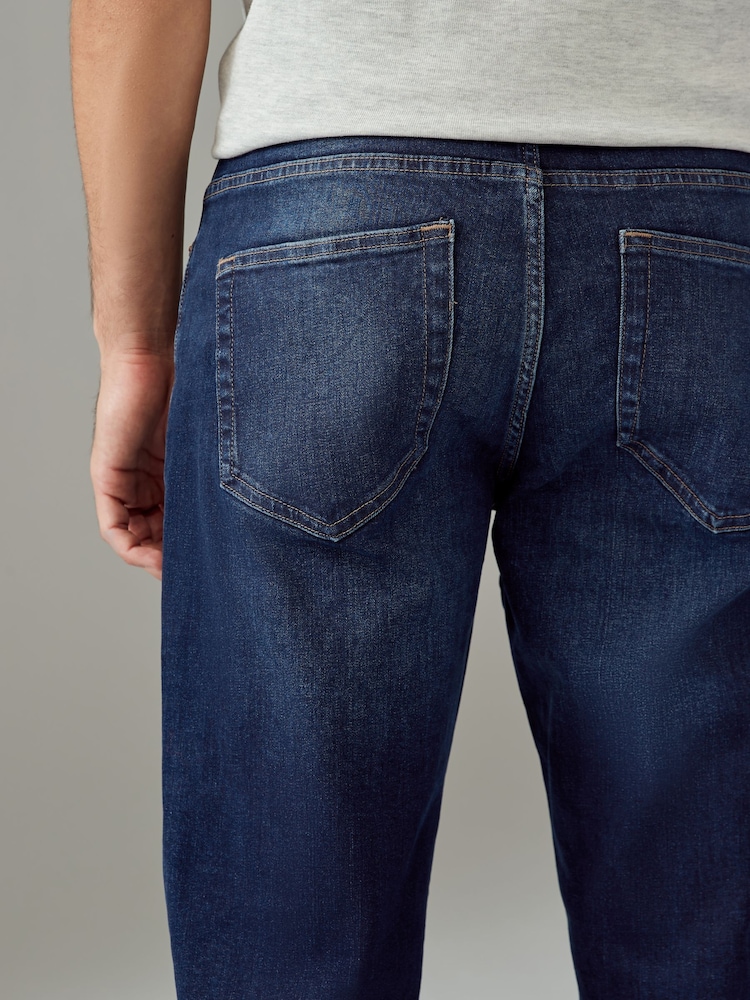 Blue Mid/Blue Light 2 Pack Slim Fit Classic Stretch Jeans - Image 6 of 13